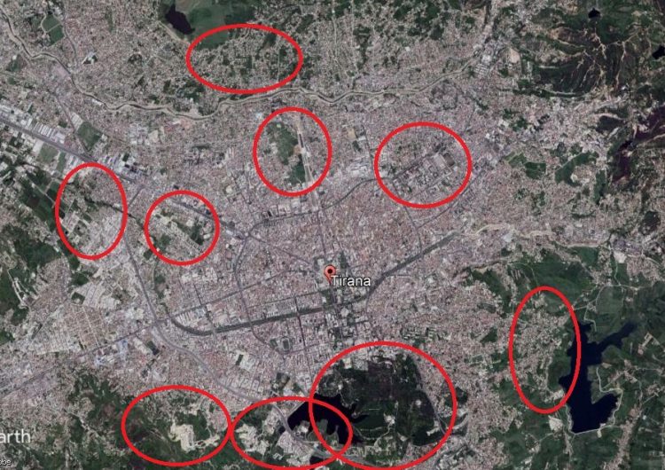 VIDEO/ Si ka ndryshuar Tirana nga viti 1984 deri sot bazuar në imazhet satelitore