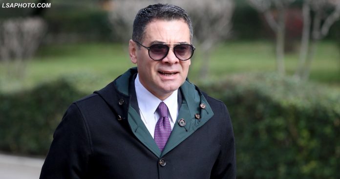 Arben Ahmetaj Deputeti Arben Ahmetaj duke hyre ne nje seance parlamentare