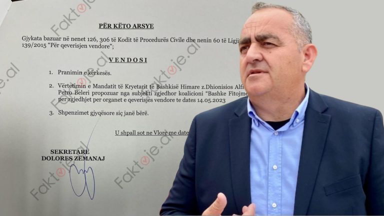 Gjykata ‘vulos’ mandatin e Fredi Belerit