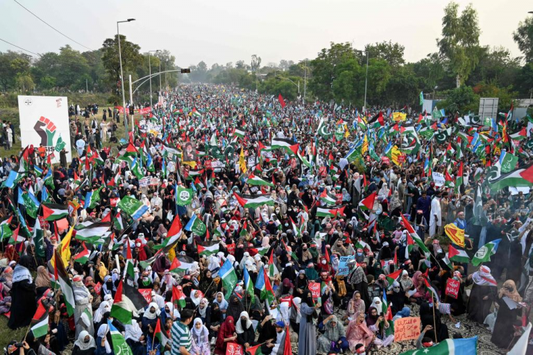 Foto e protestës pro-Palestinës në Pakistan ndahet online si e shkrepur në Berlin