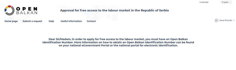 njoftimi-ne-faqen-qeveritare-serbe-qe-kerkon-open-balkan-id-per-aplikim-tregu-i-lire-i-punes