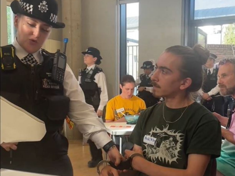 Kjo video dëshmon arrestimin e ambjentalistëve, jo protestuesve kundër emigracionit