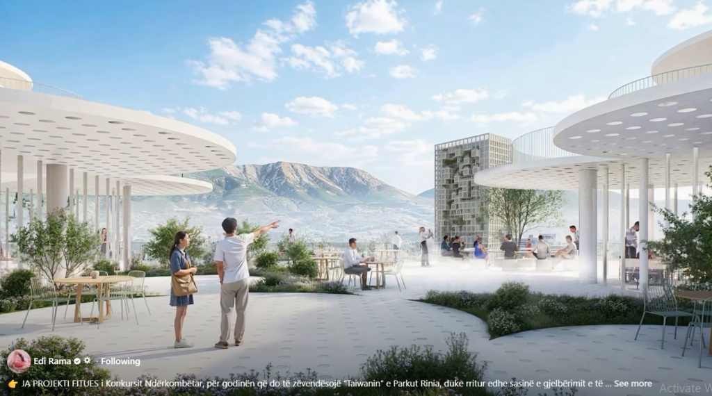 PROJEKTI FITUES i Konkursit Ndërkombëtar, për godinën që do të zëvendësojë “Taiwanin” e Parkut Rinia