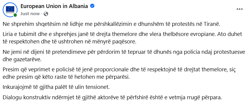 Delegacioni i Bashkimit Evropian në Shqipëri