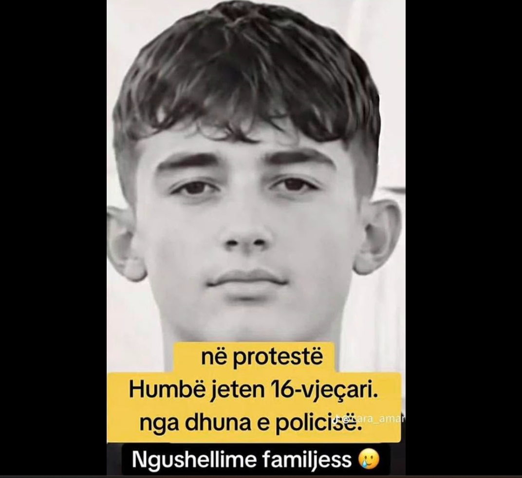 Foto nga burimi: 16-vjeçari që humbi jetën në Greqi përdoret si viktimë e protestës në Tiranë